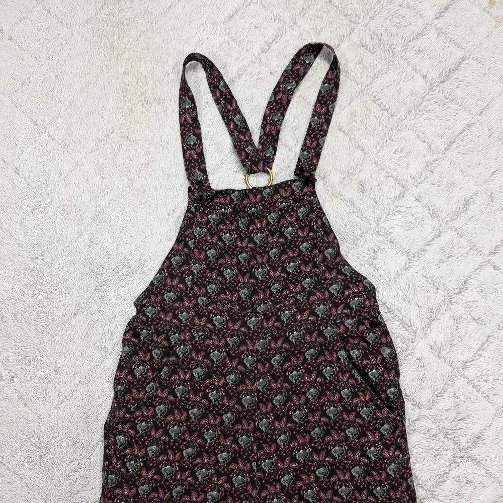 ALC Jumpsuit Womens 0 Purple Floral Print Kitt Silk Overalls Racerback Boho